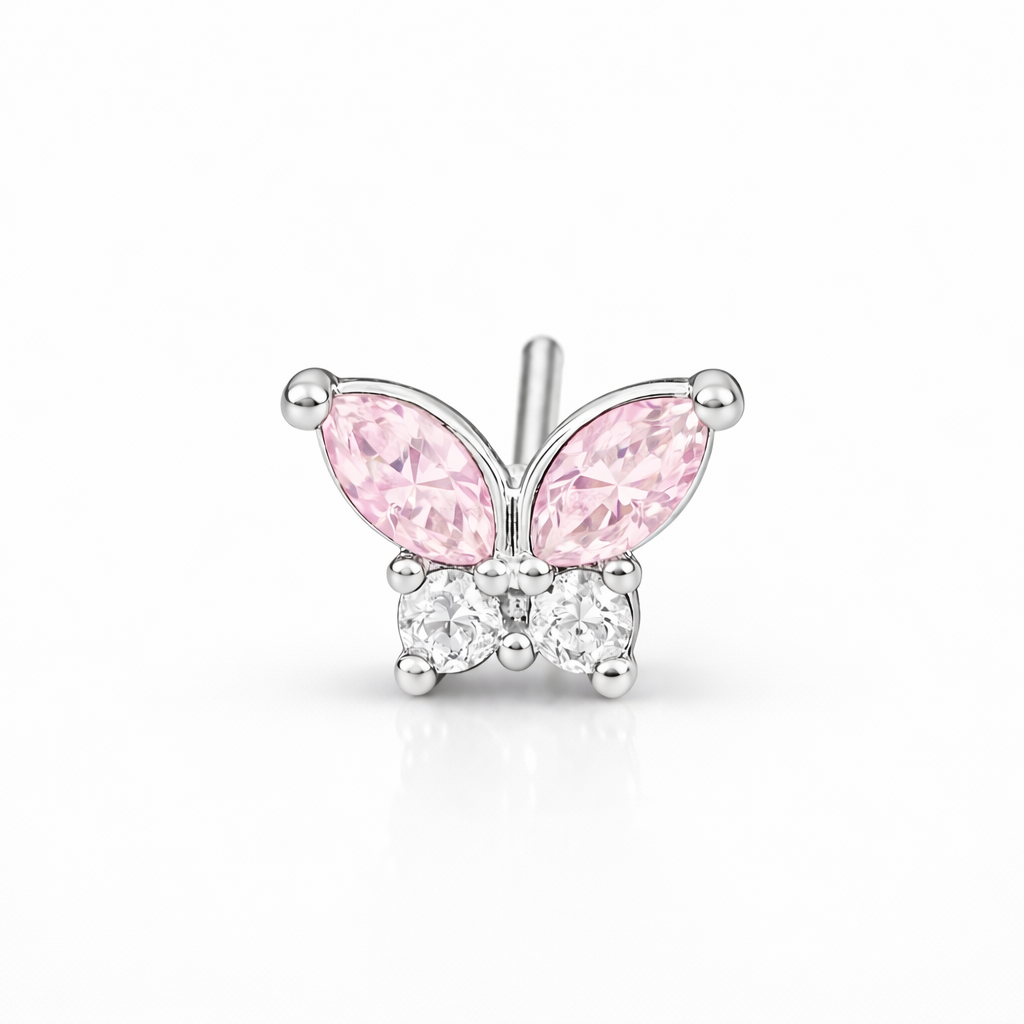 Pasante Baby Pink Butterfly