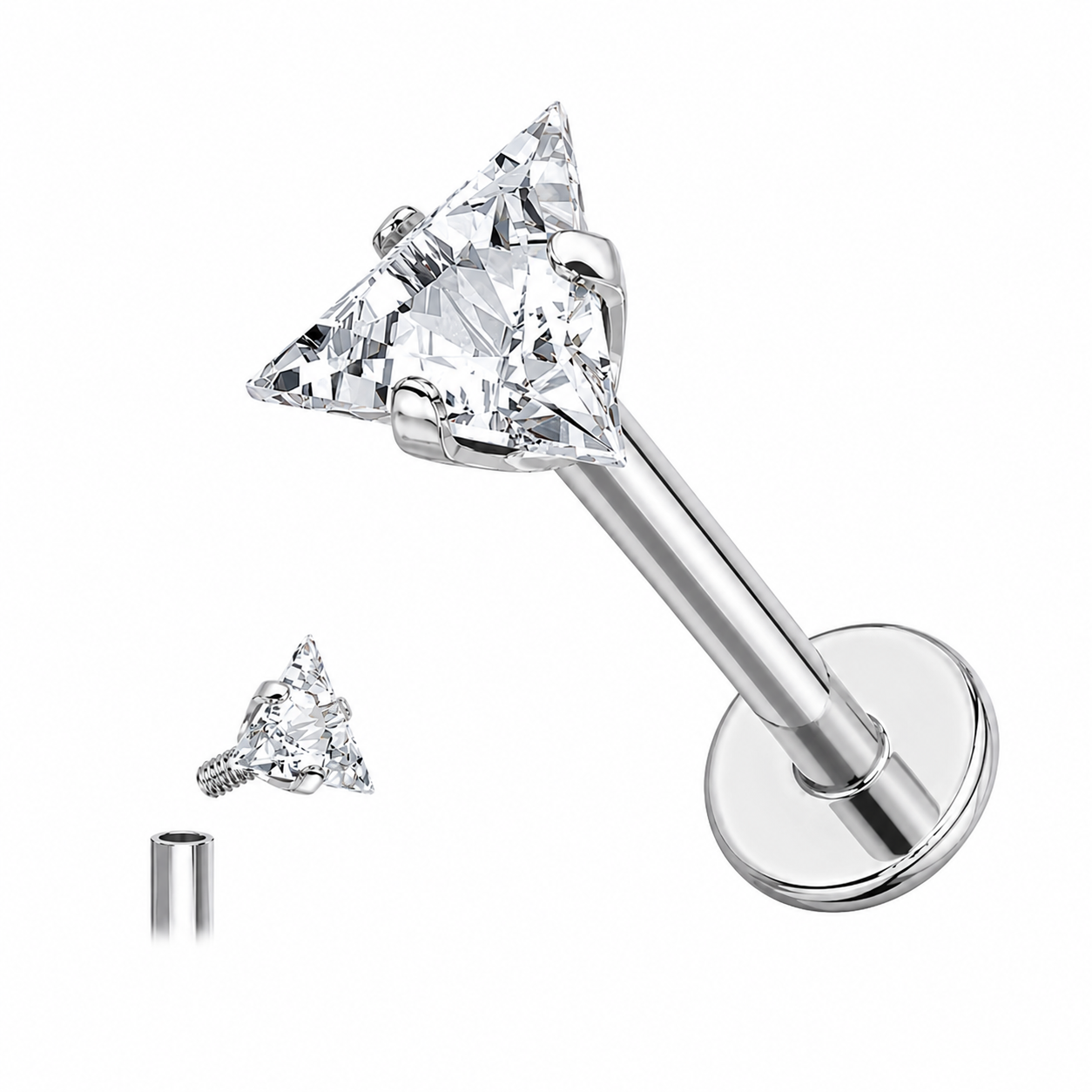 Labret Zircon Triangle