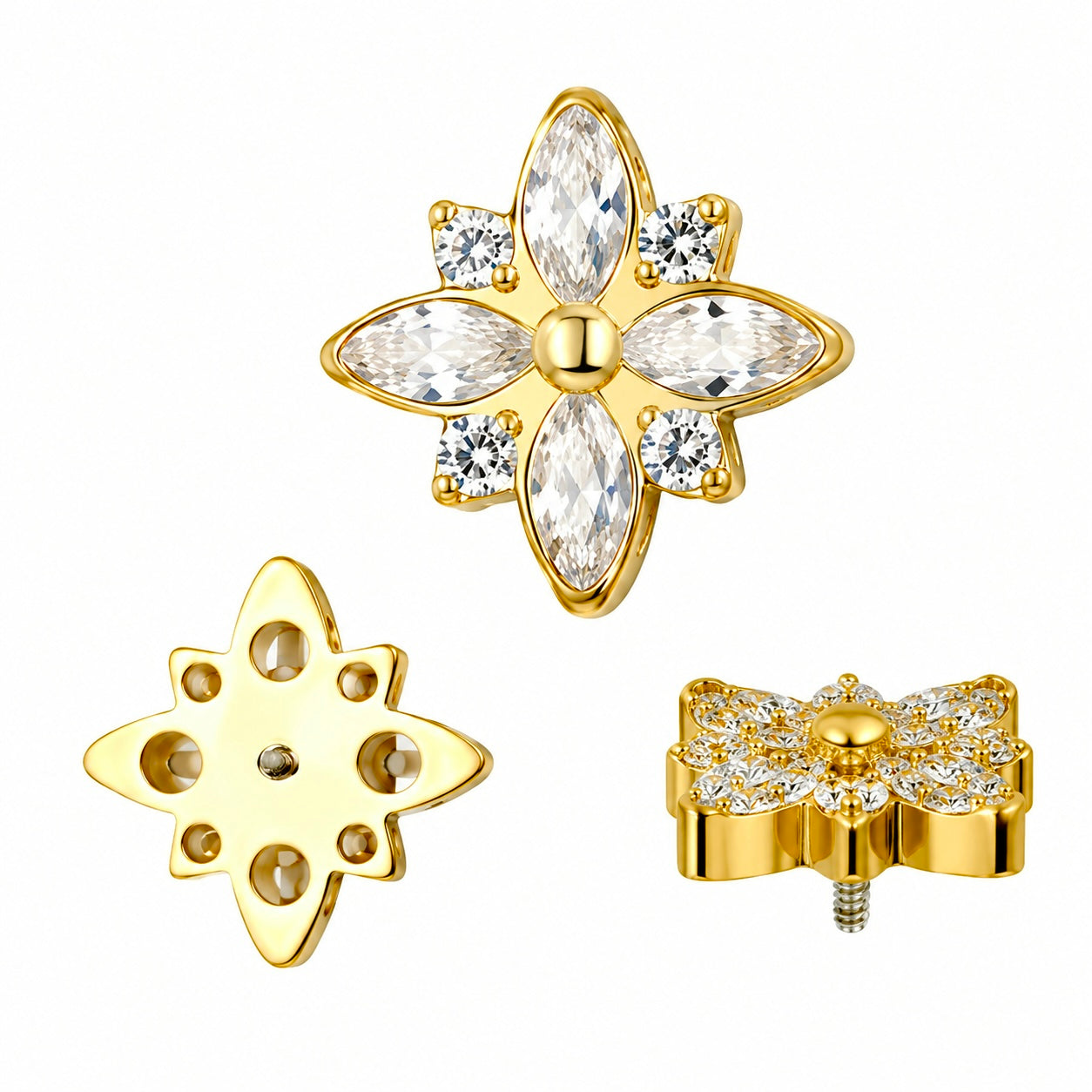 Labret Anemona Gold