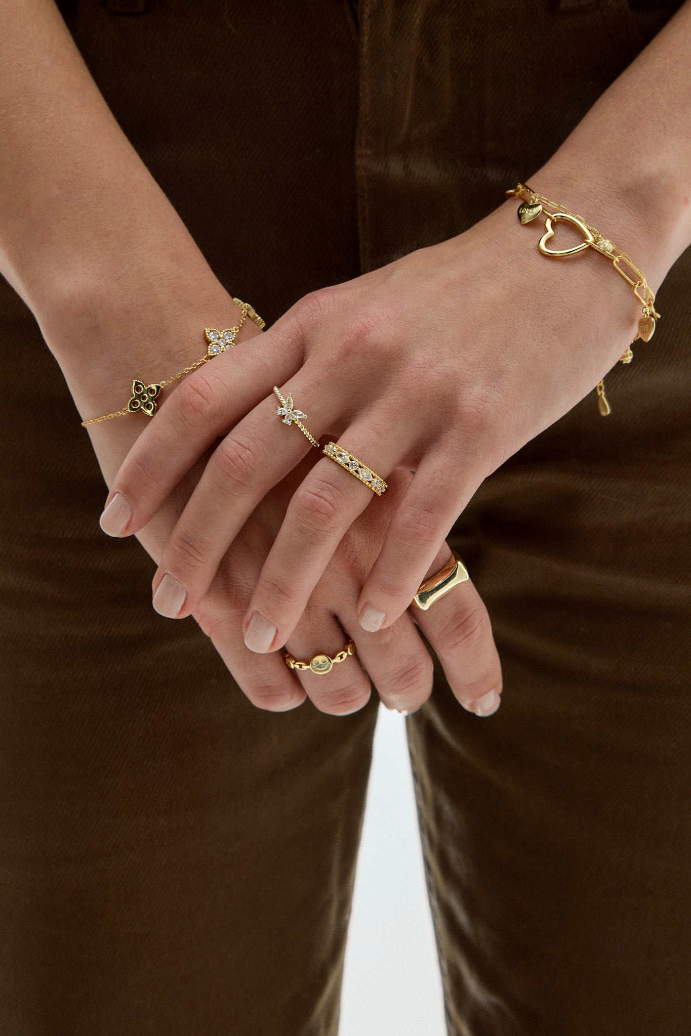 Anillo Butterfly Cord Gold