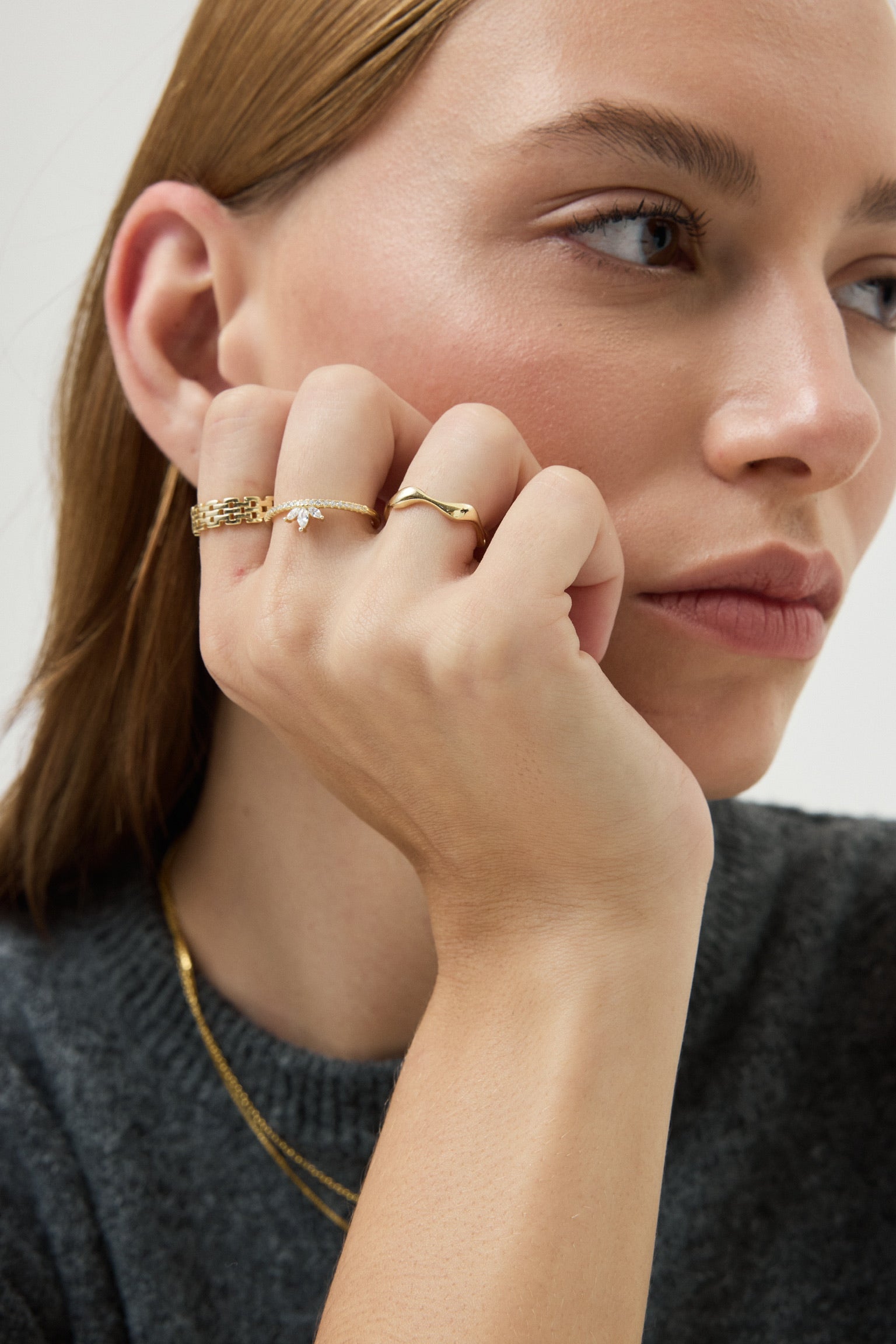 Anillo Thiny Wicker Gold