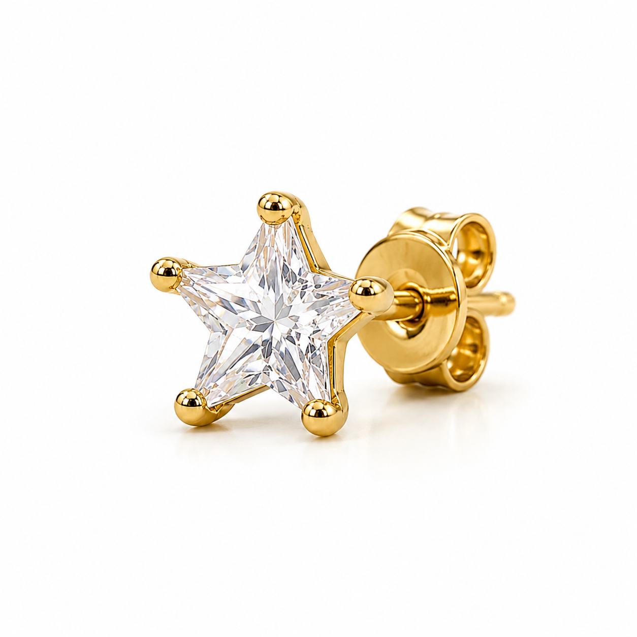 Pasante Star Cube Gold