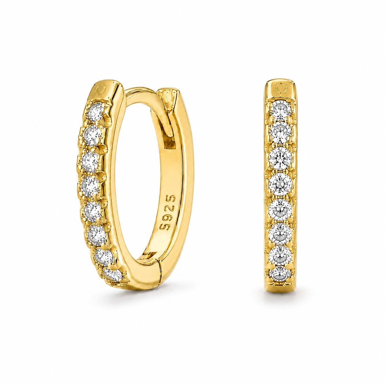 Argolla Shiny Curve 10mm Gold
