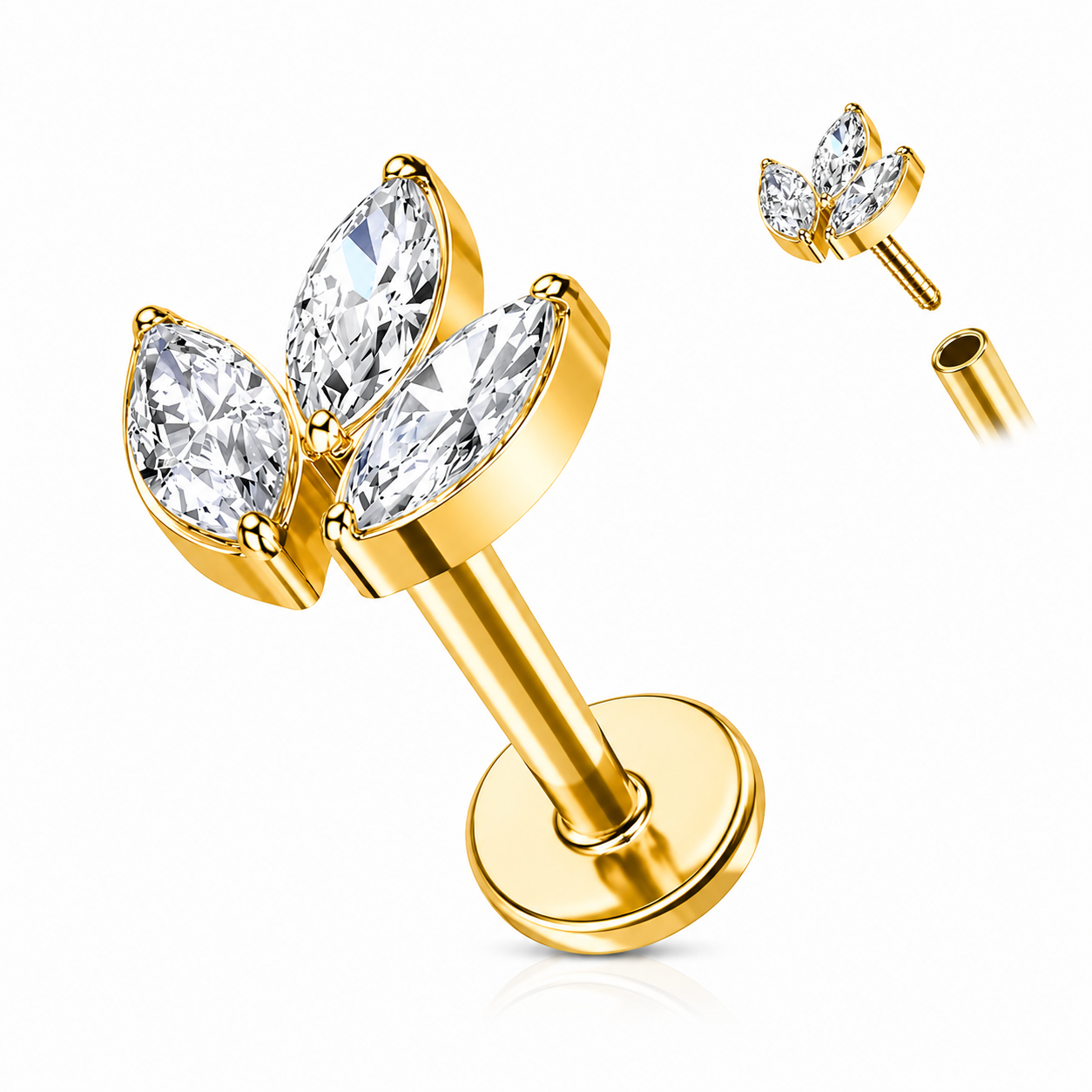 Labret Leaves Gold