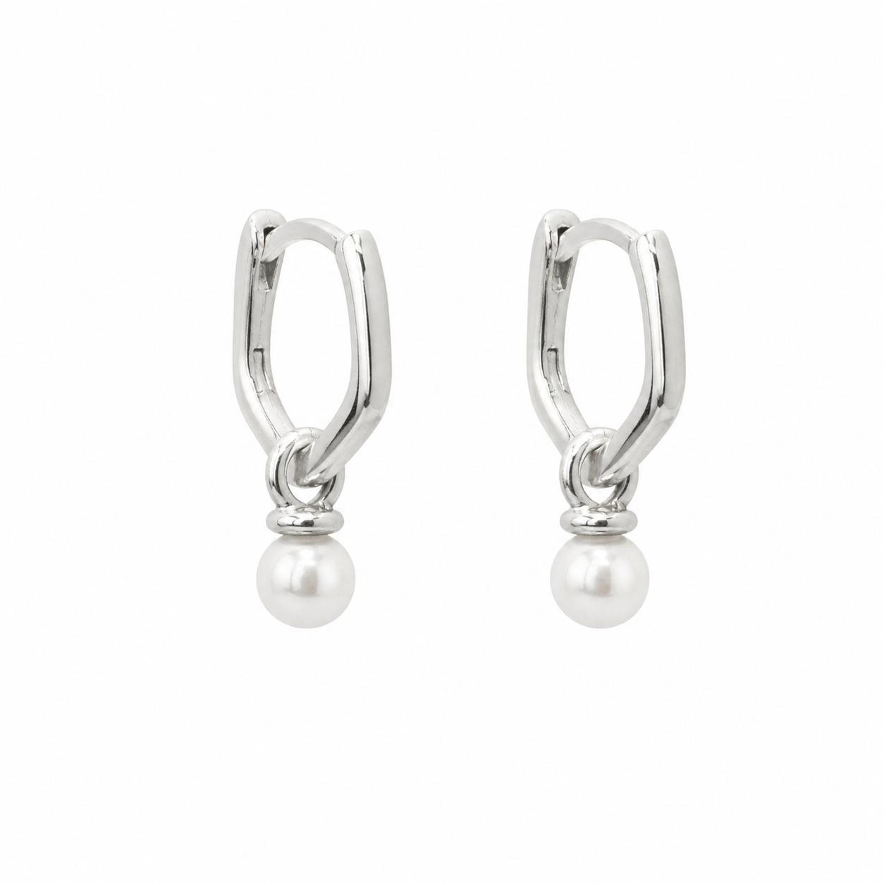 Argollas Penta Pearl