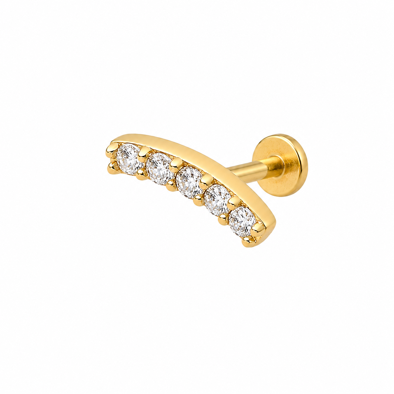 Labret Curve Stick Gold