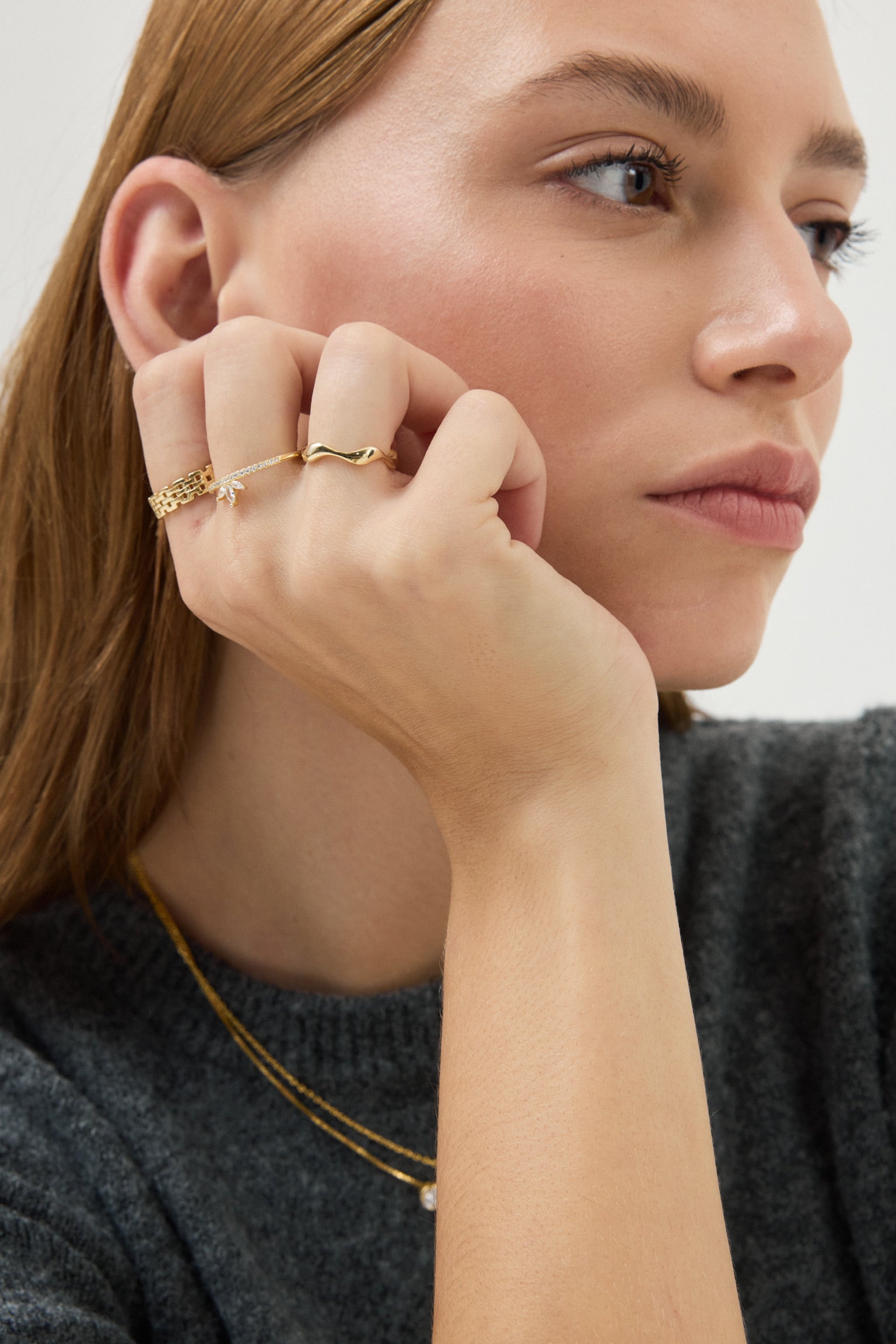 Anillo Curly Gold
