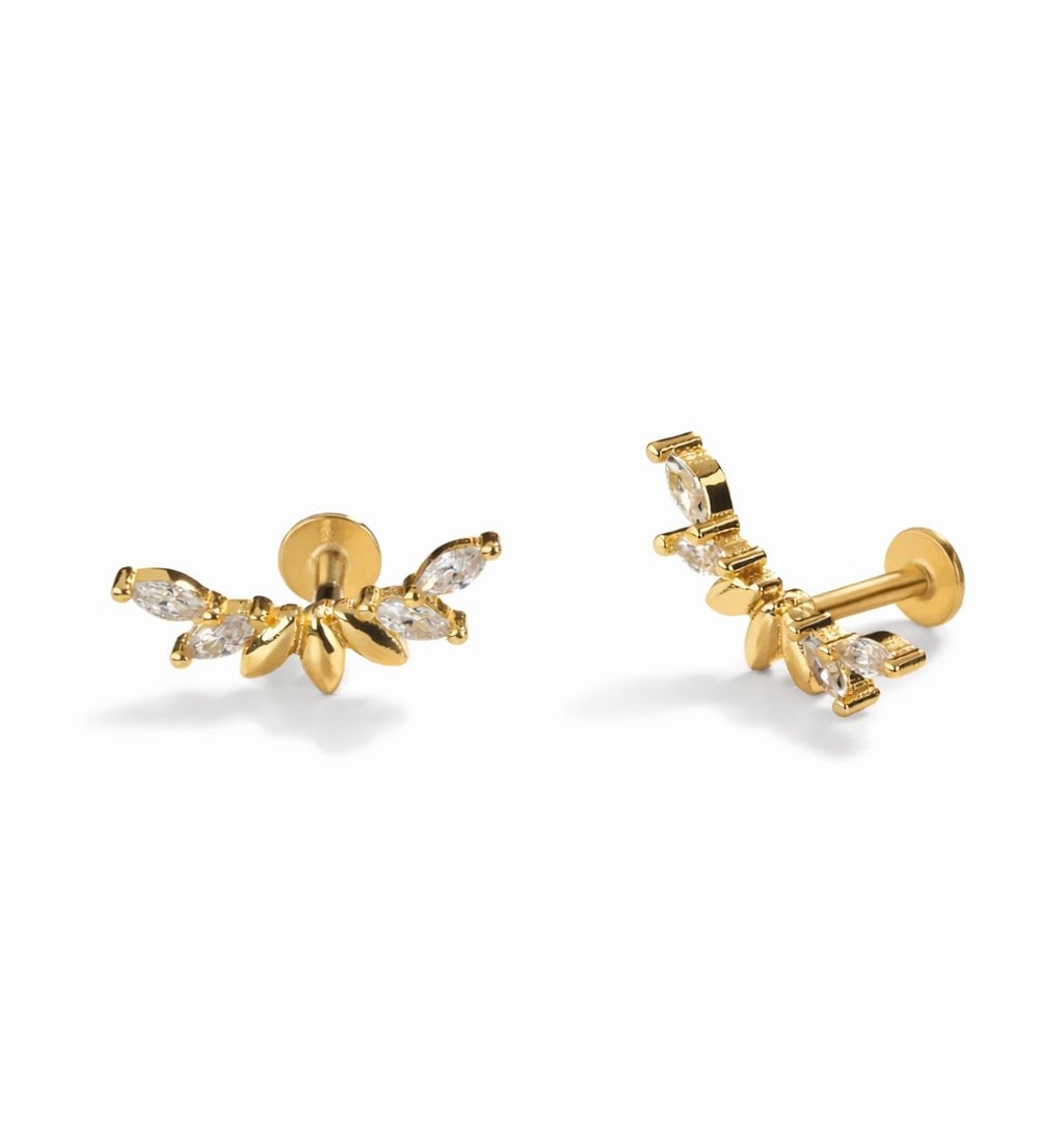 Pasante Piercing Marquise Gold