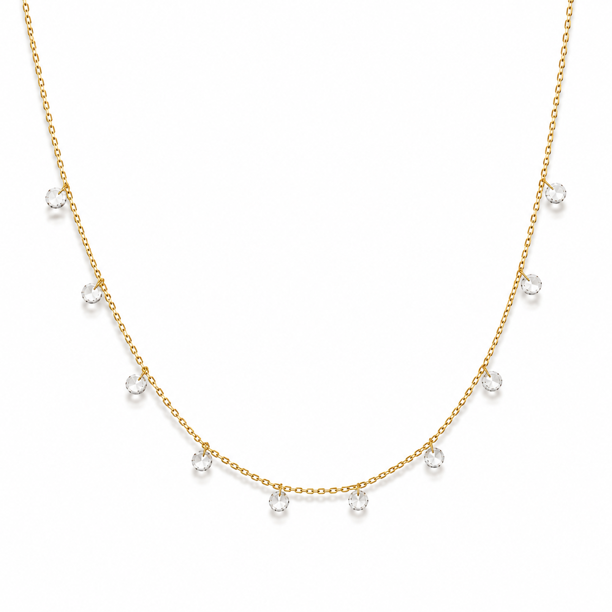 Cadena Puntos De Luz Gold