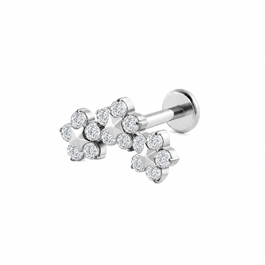 Labret Triple Flower