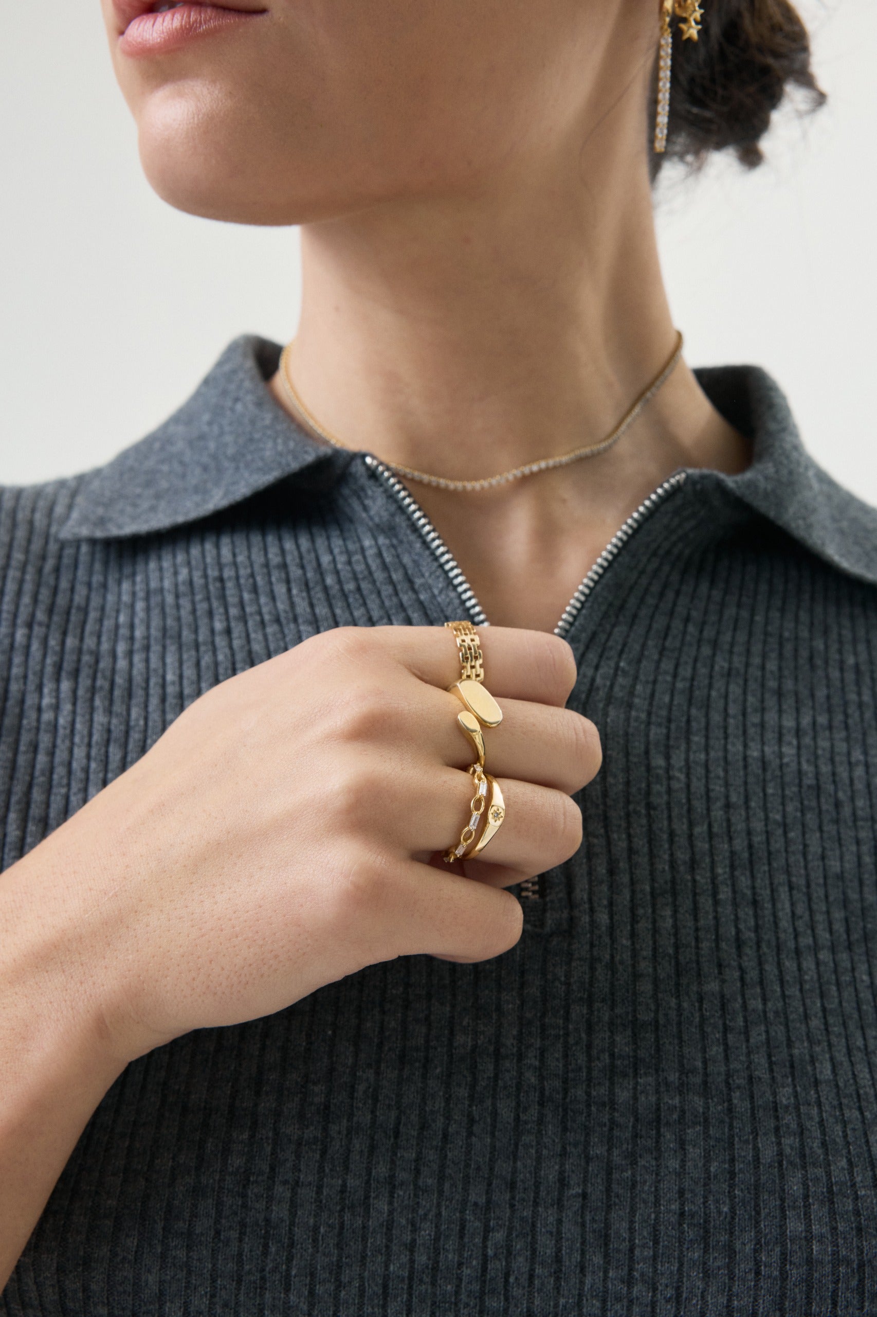 Anillo Seal Starlight Gold