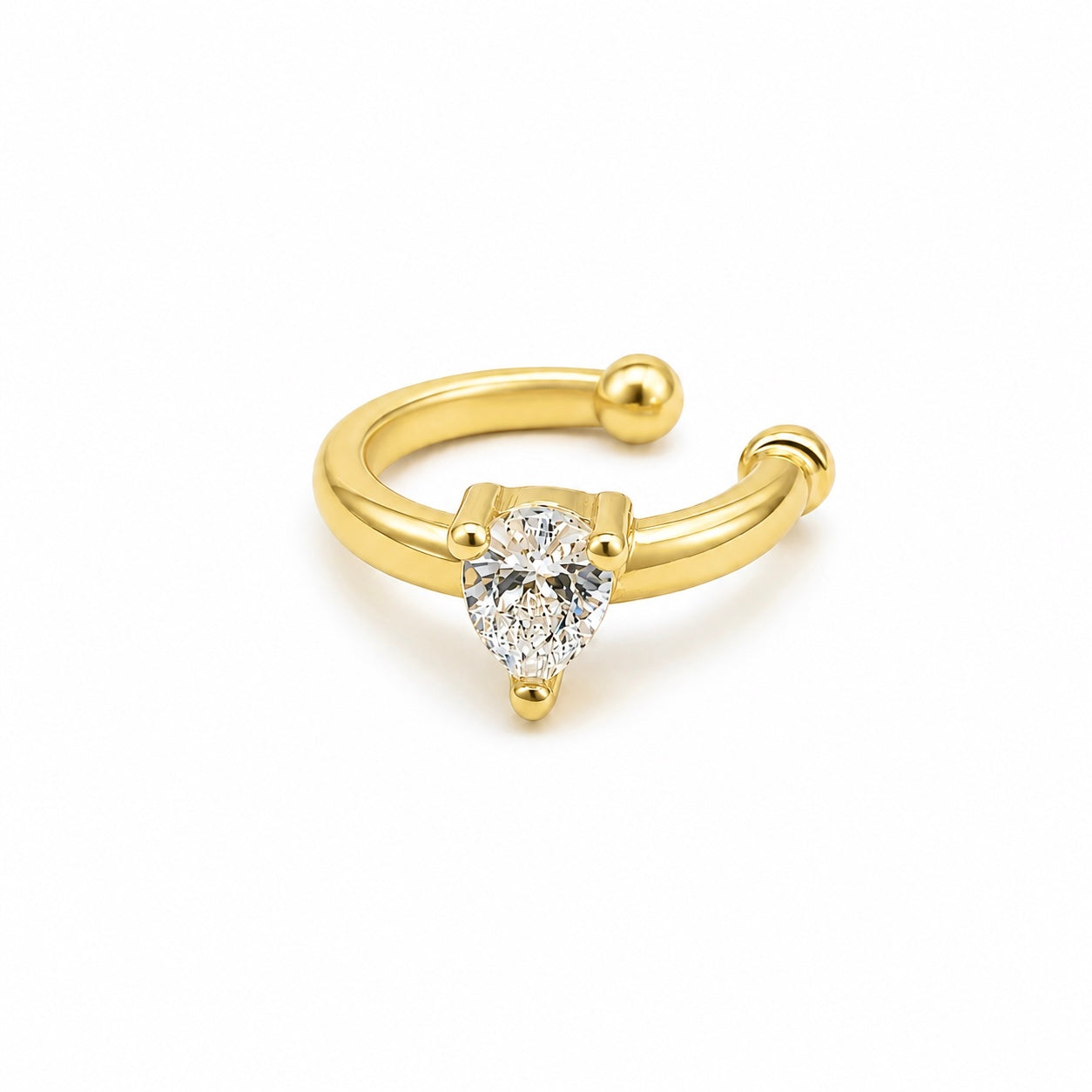Earcuff Baby Heart Gold