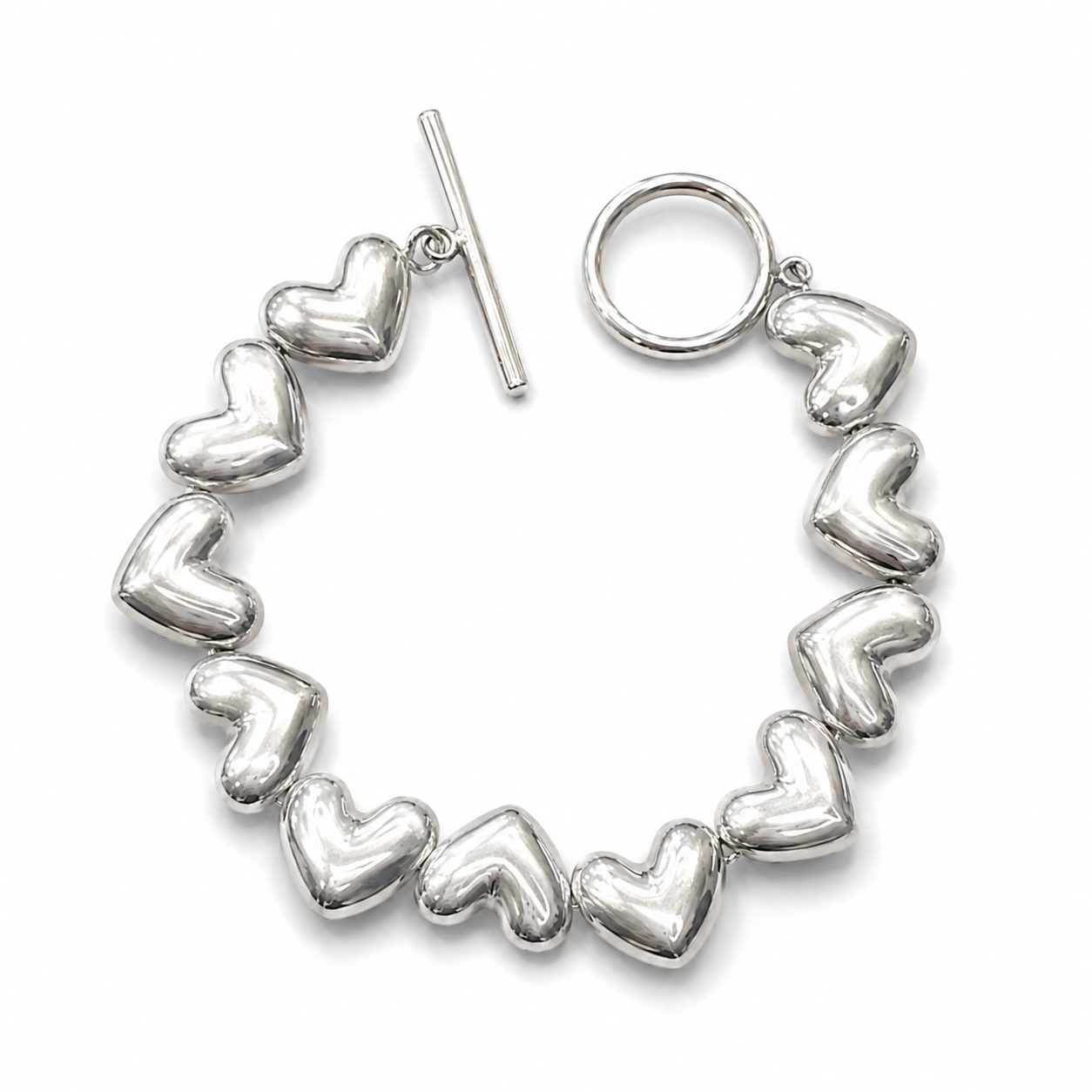Pulsera Chunky Hearts