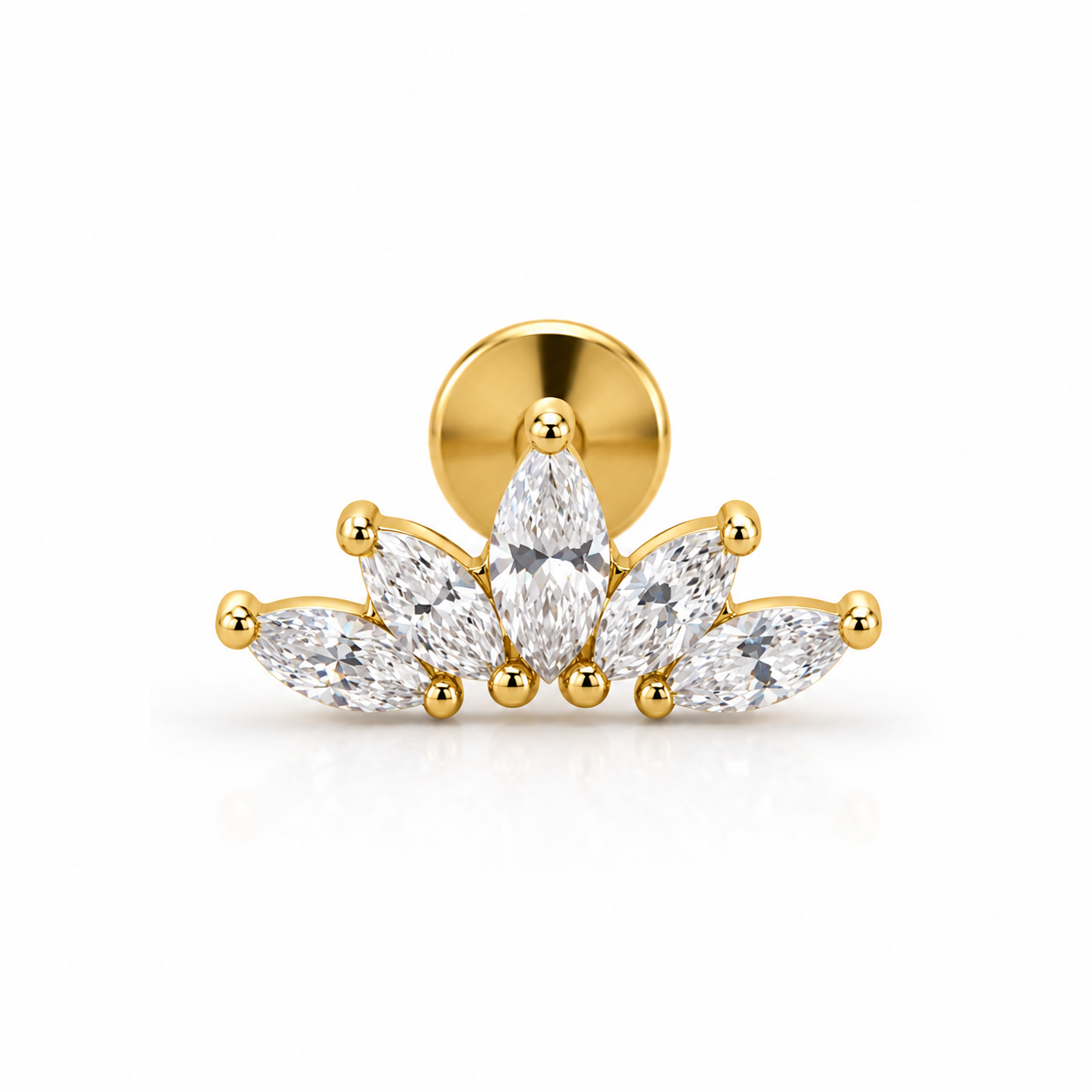 Labret Baby Crown Gold