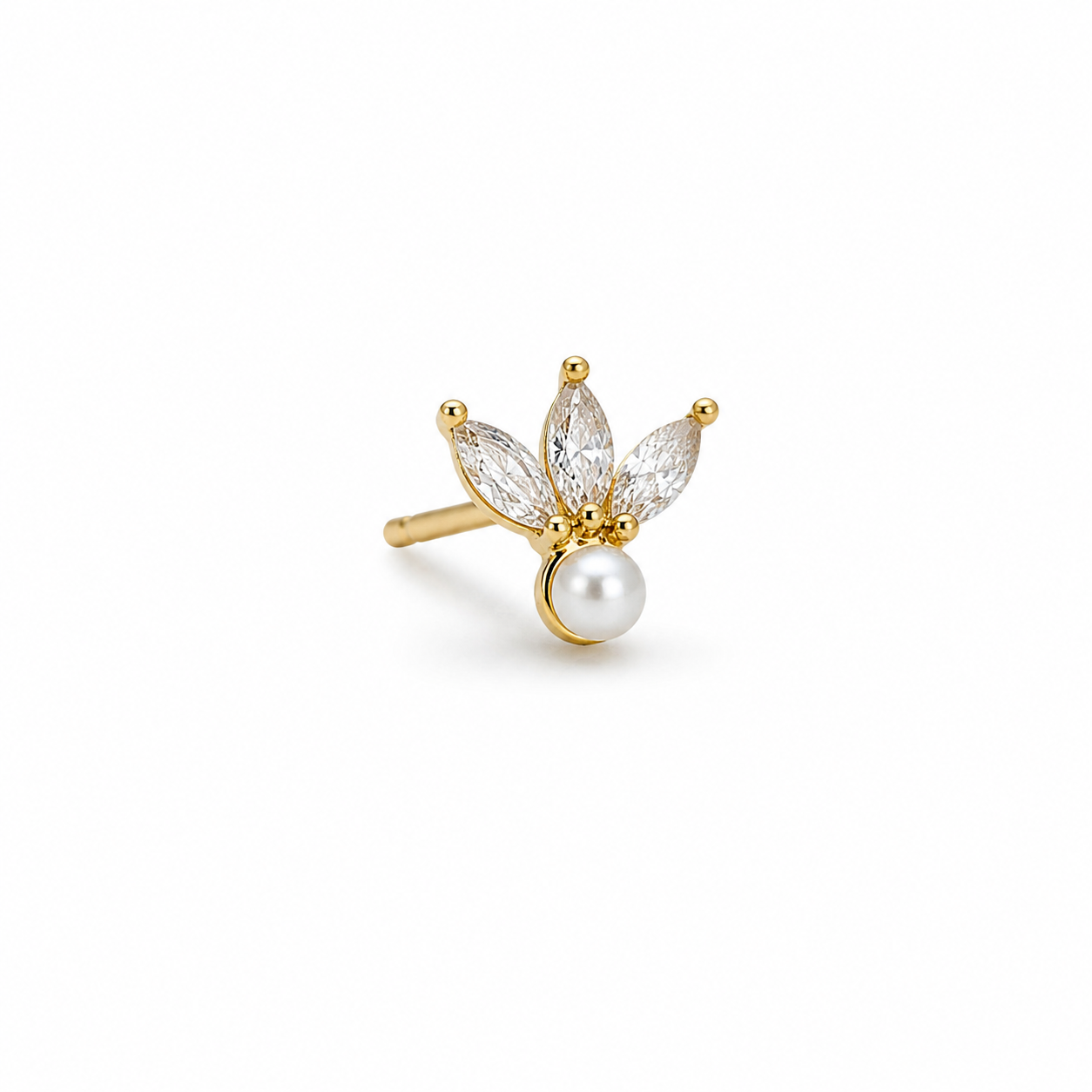 Pasante Malu Pearl Gold