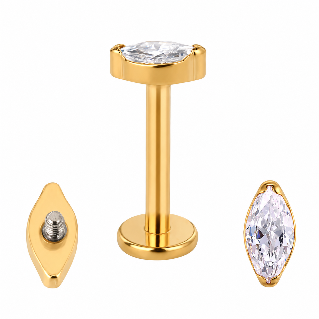 Labret Drop Gold