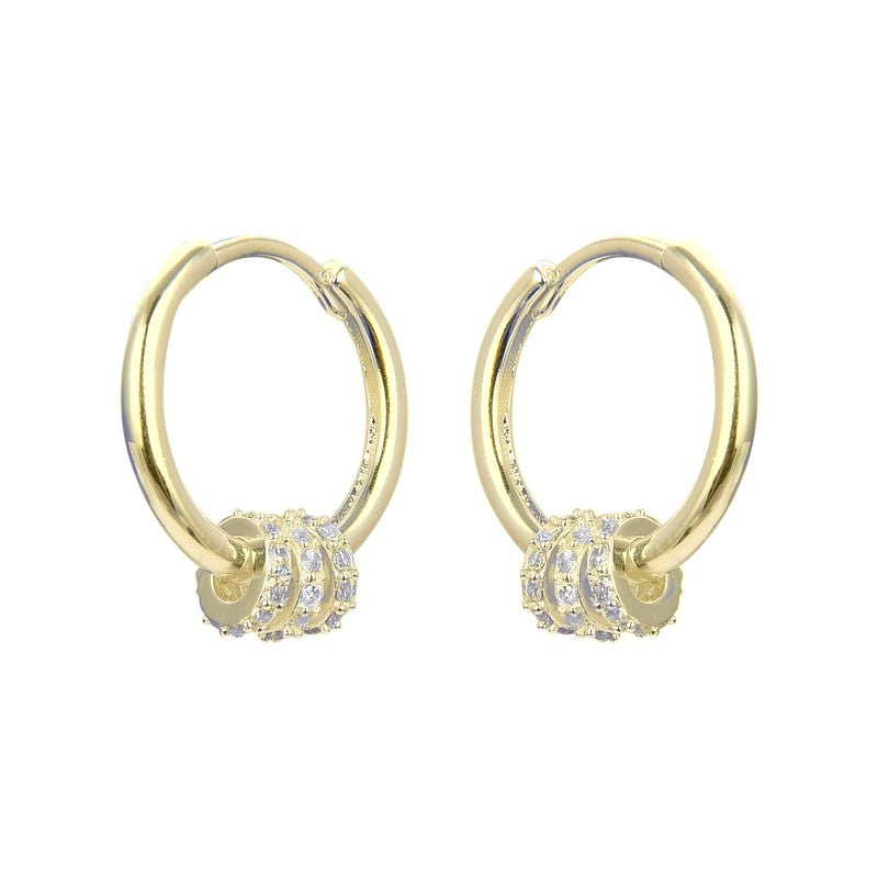 Argollas Triple Diana Gold (Par)