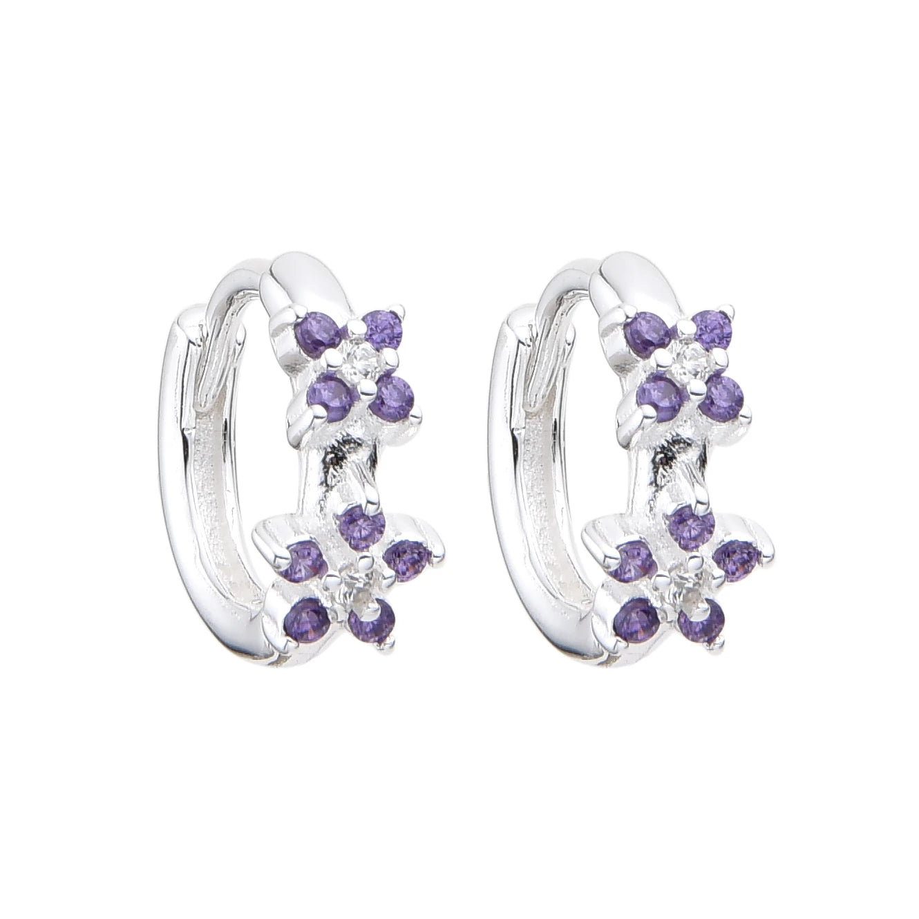 Argolla Baby Flowers Purple (Unidad)