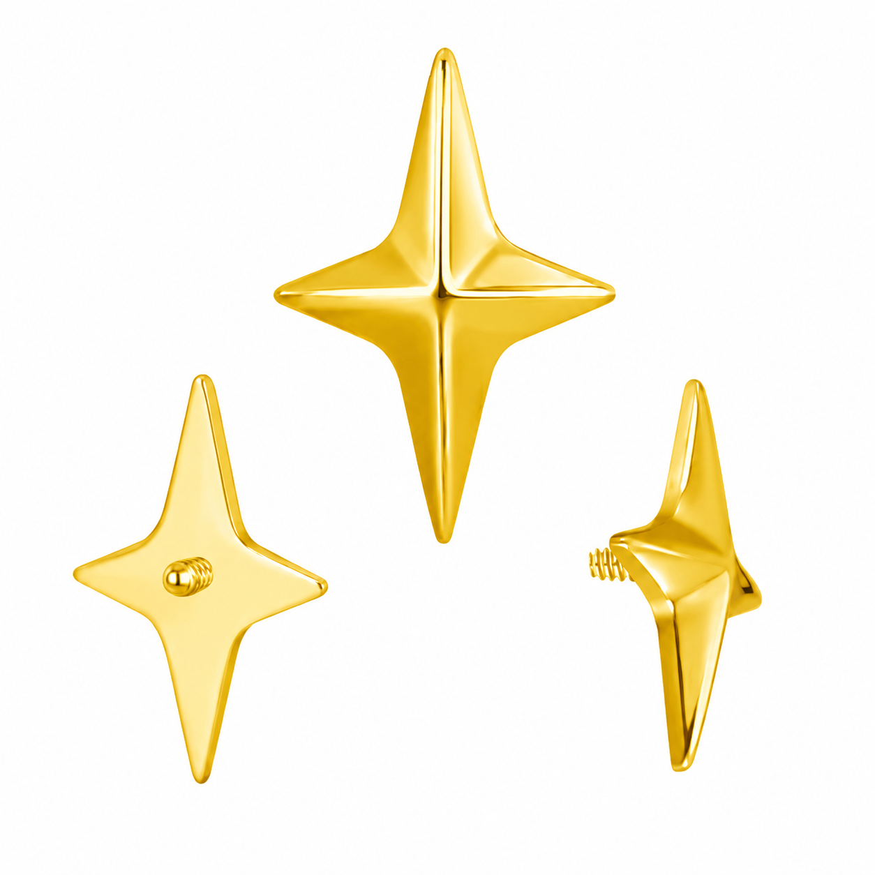 Labret Starbust Gold
