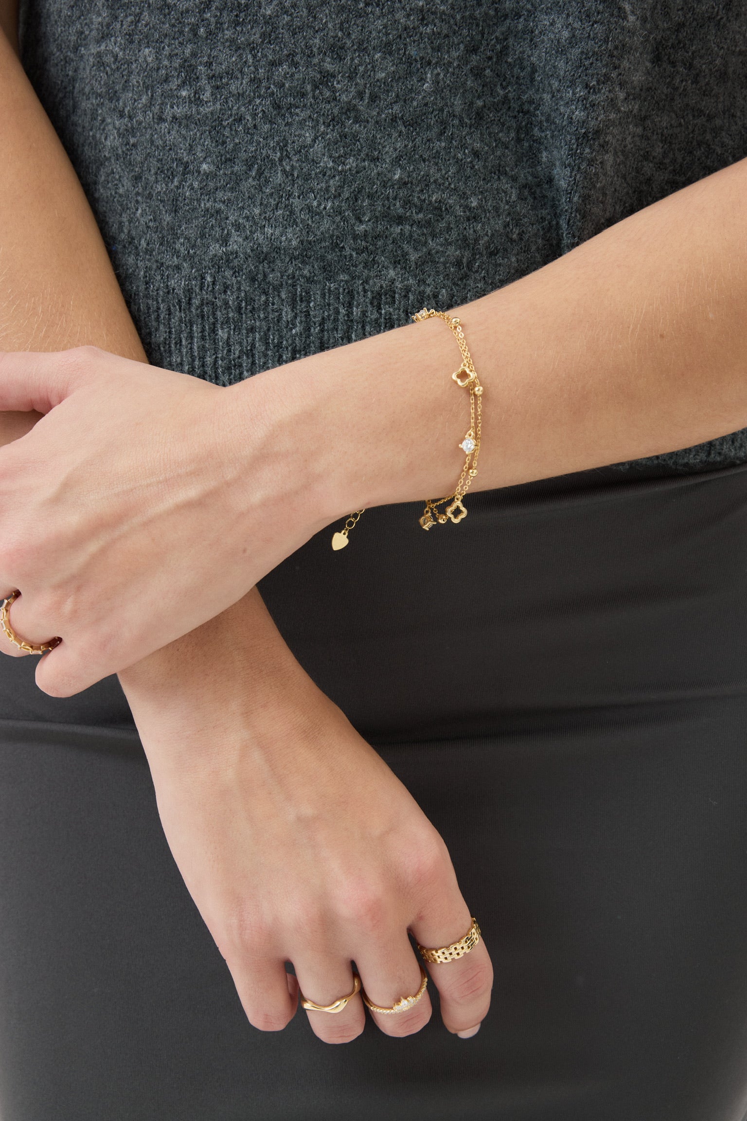 Pulsera Double Cleef Gold