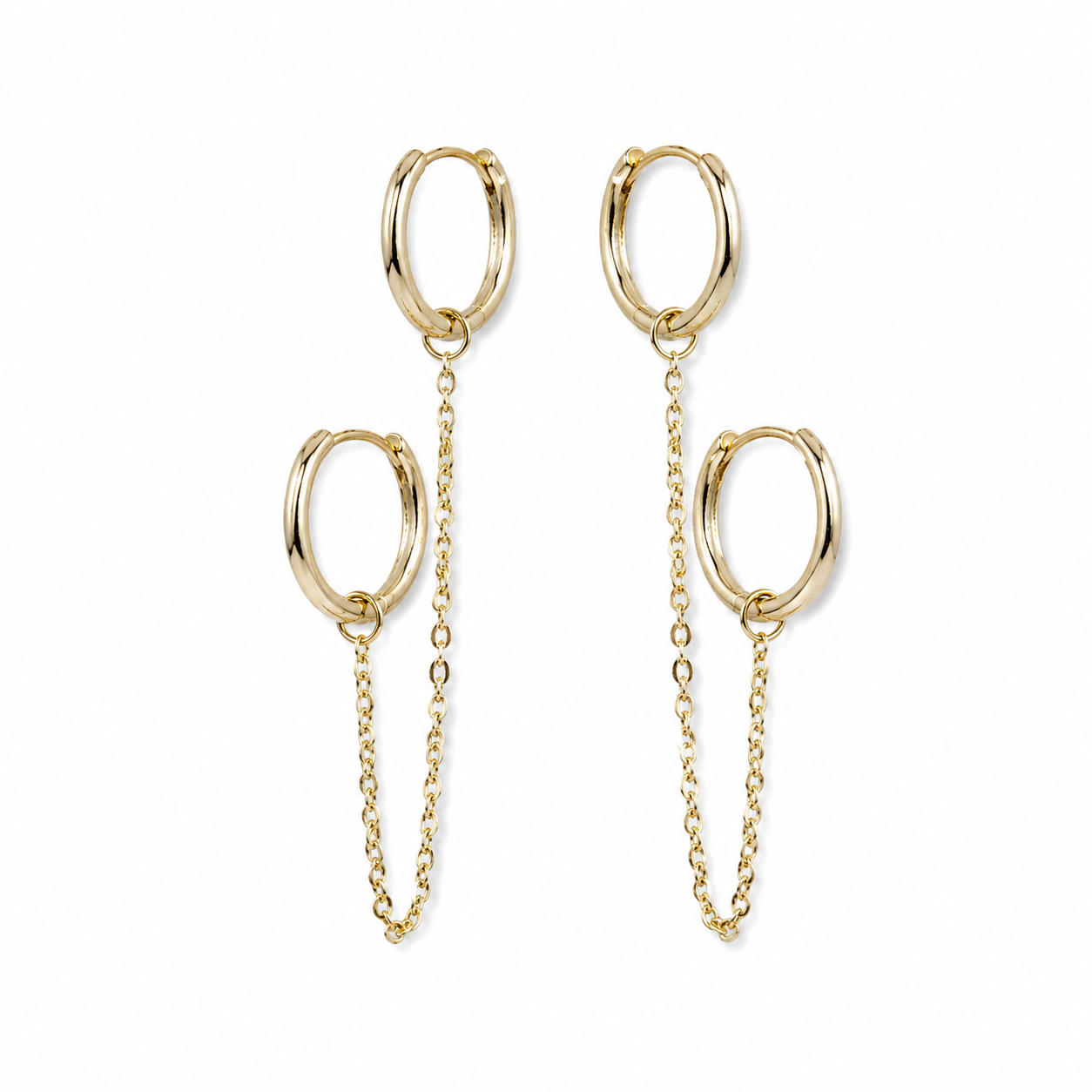 Argollas Basic Chain Gold