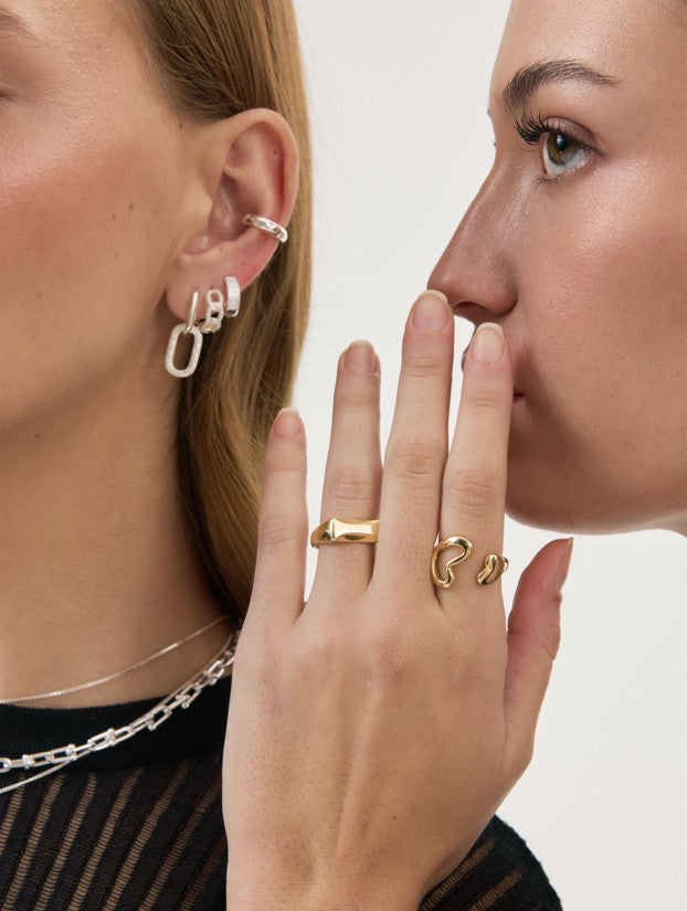Anillo Heart Regulable Gold