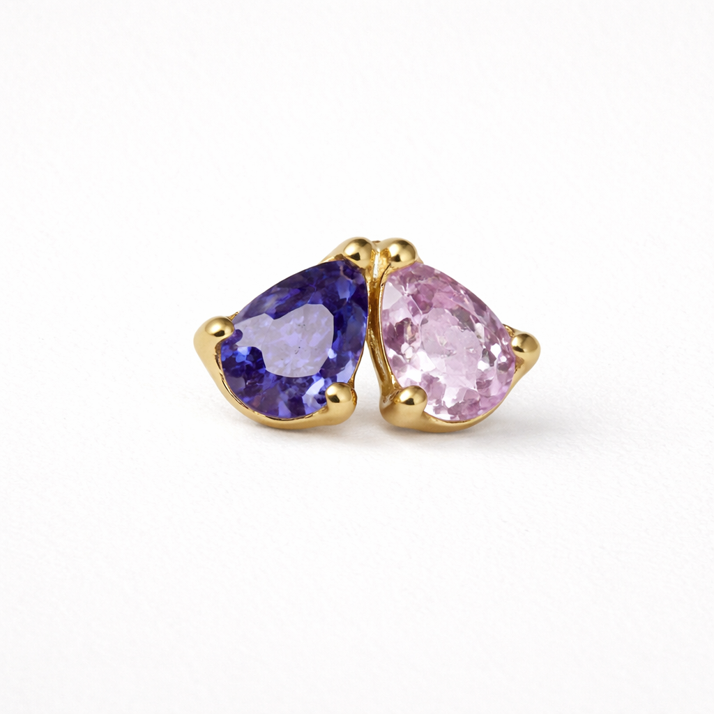 Labret Violet Petals Gold