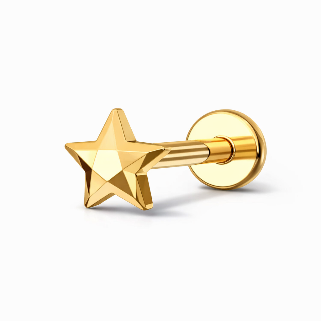 Labret Star Gold