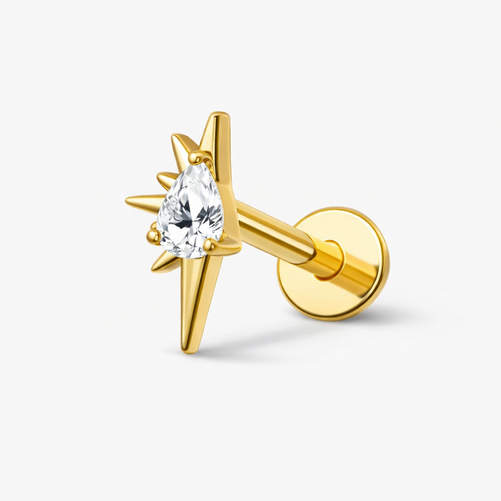 Labret Starlight Gold