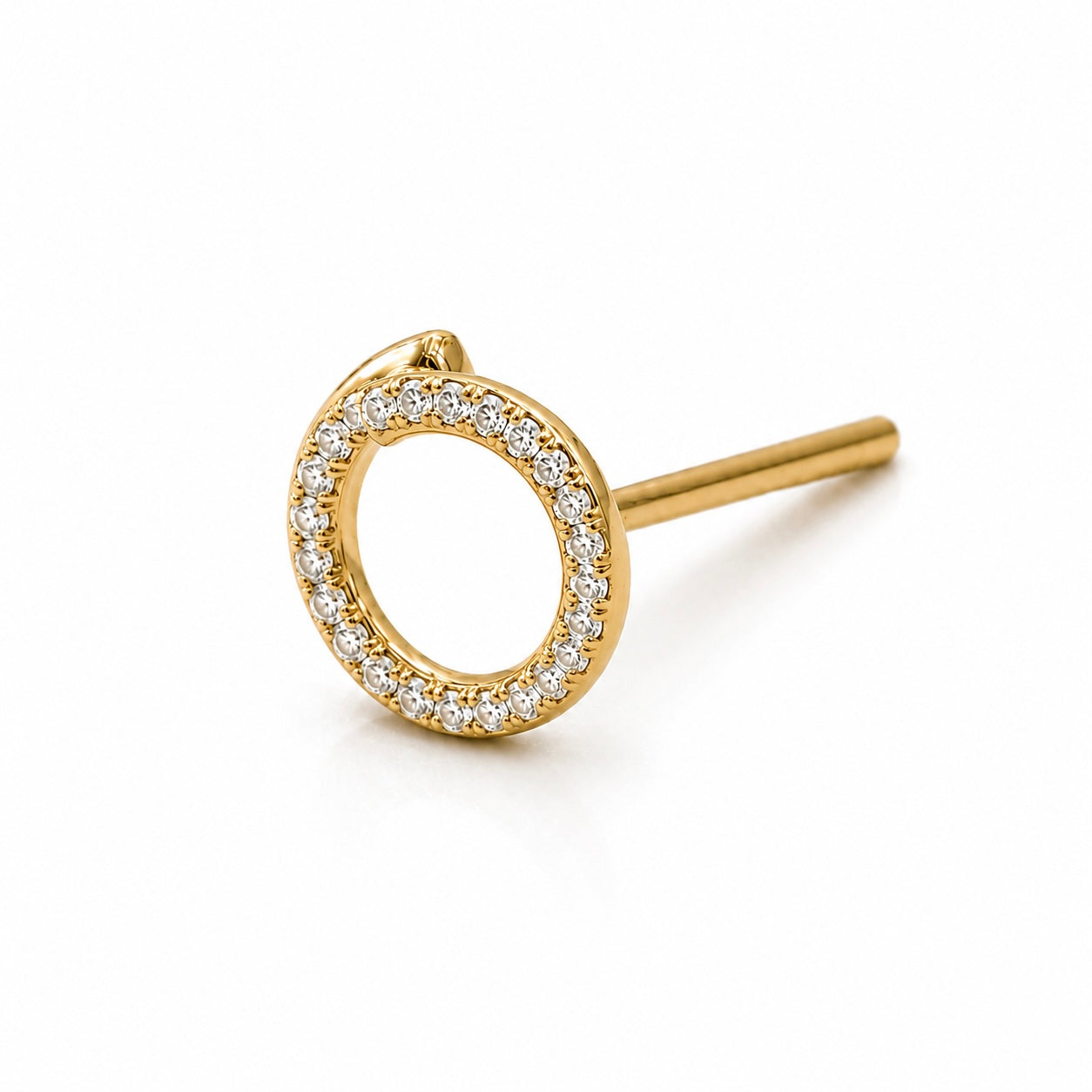 Pasante Shiny Spiral Gold