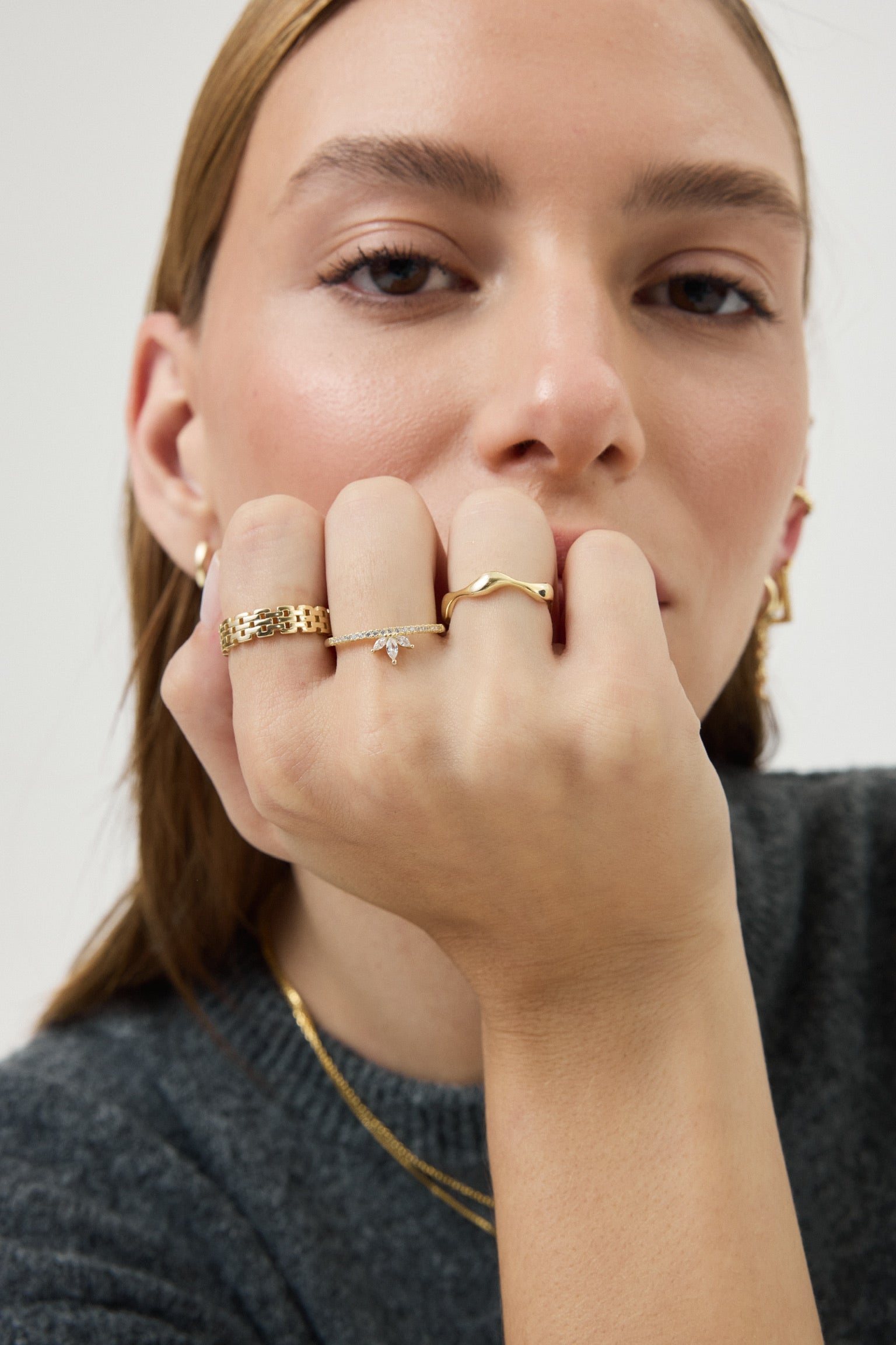 Anillo Thiny Wicker Gold