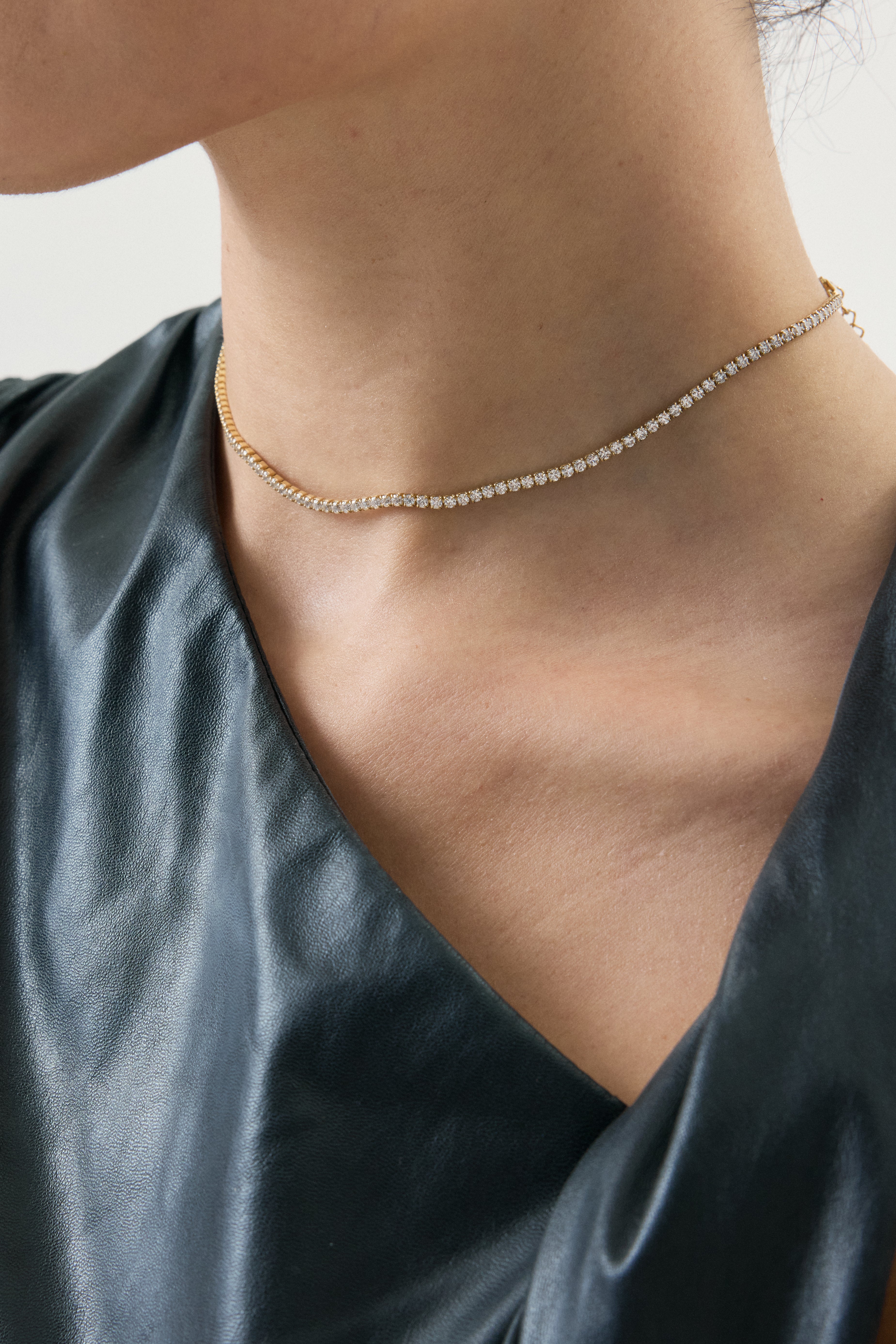 Choker Cubics Gold