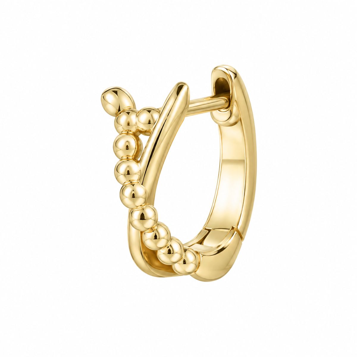 Argolla Clicker Crossed Spot Gold
