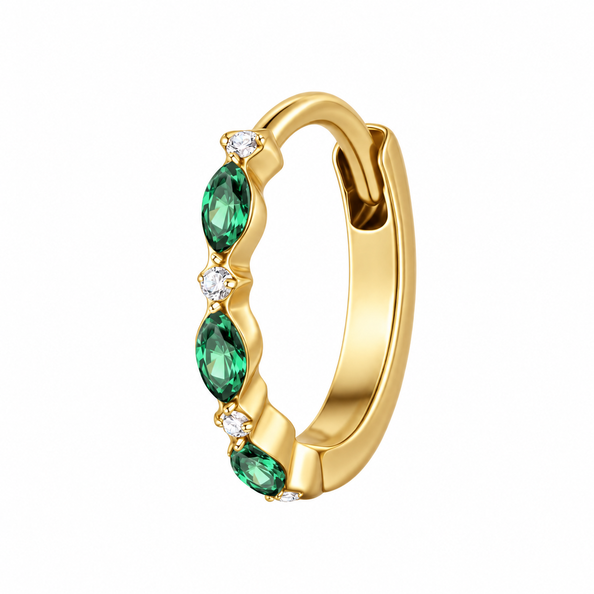 Argolla Clicker Ginger Green Gold