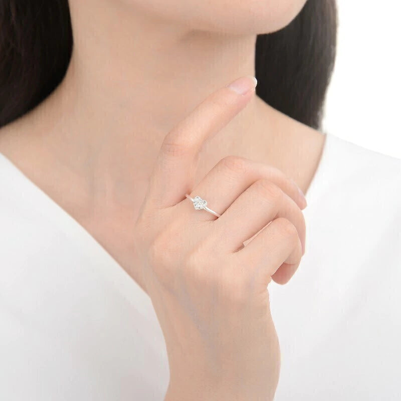 Anillo Heart Cubic
