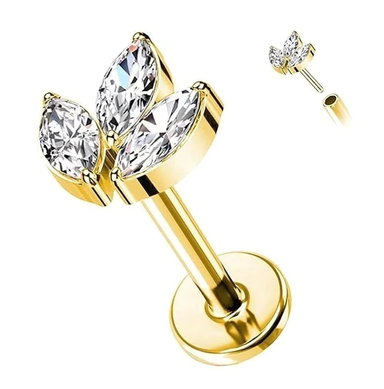 Labret Leaves Gold (Unidad)