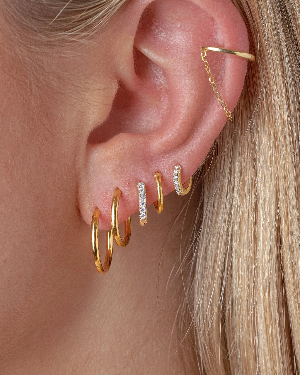 Argollas Lisas Gold 20mm