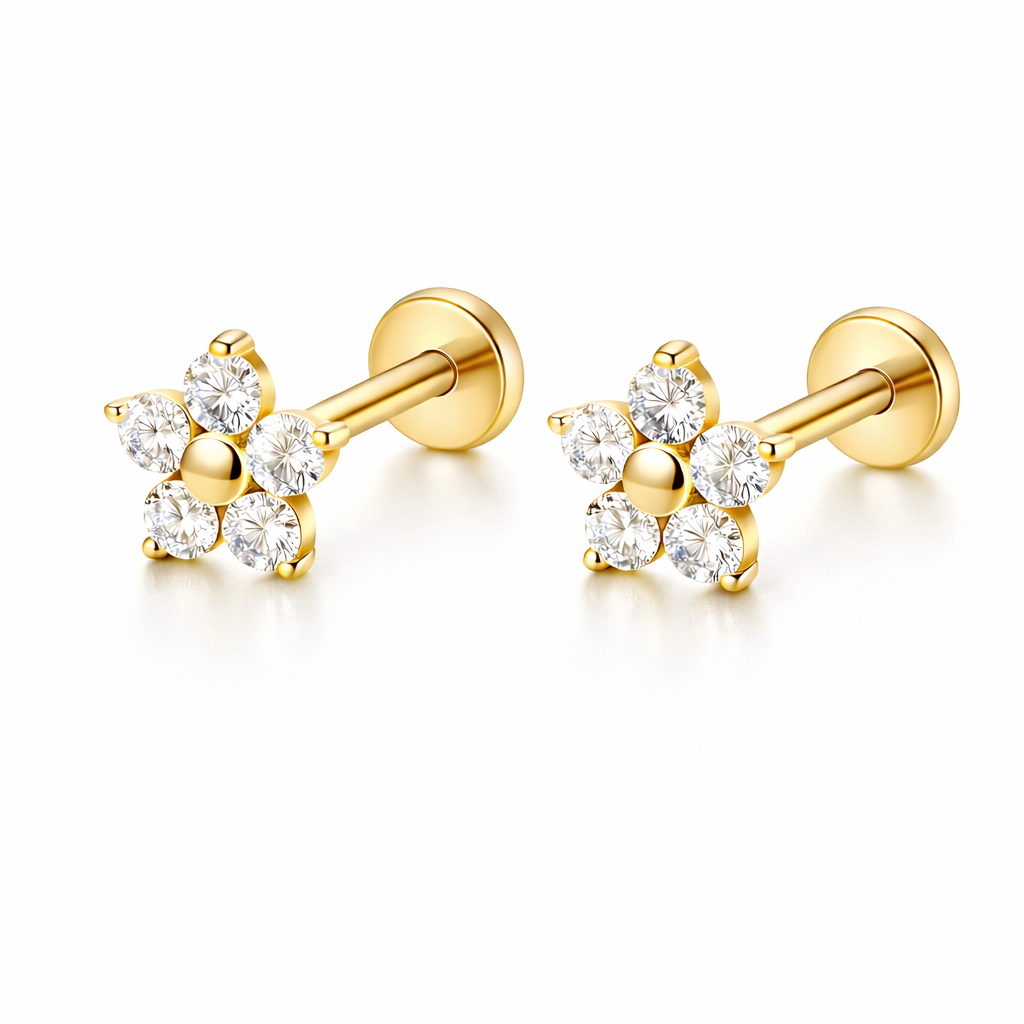 Labret Baby Flower Gold