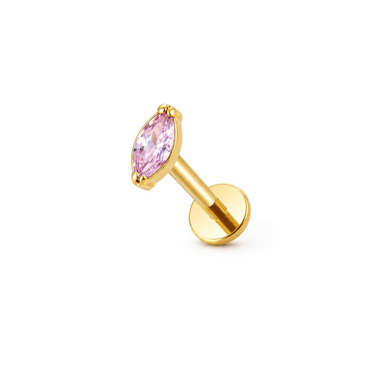 Labret Drop Pink Gold